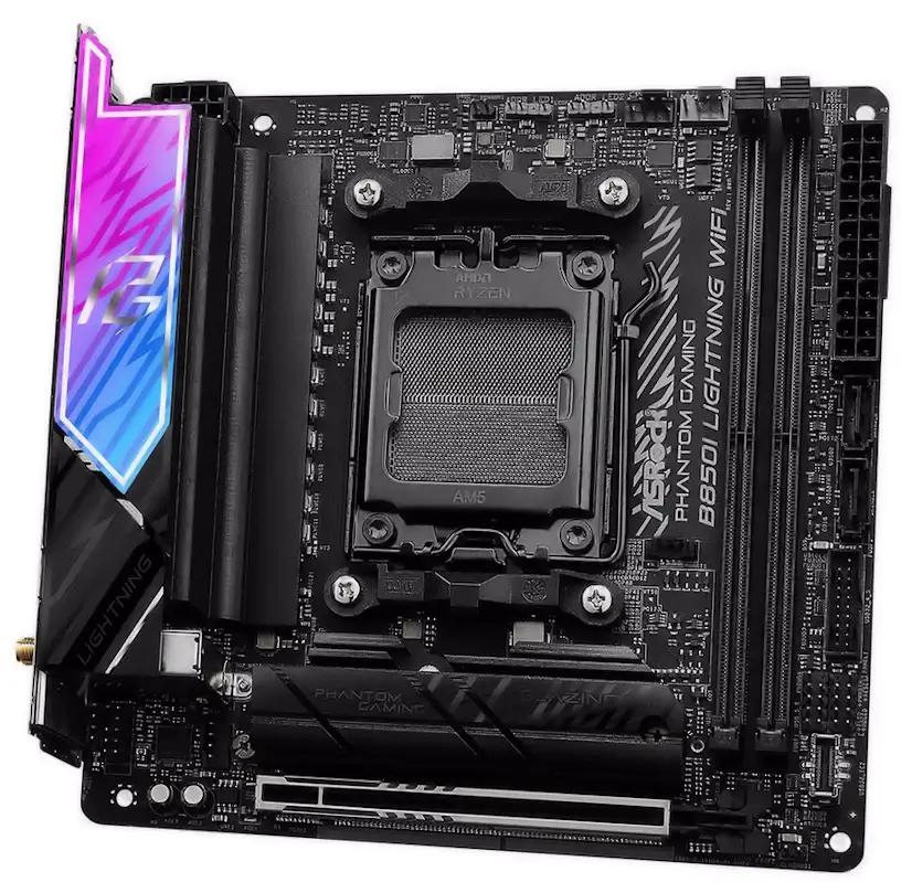 Montaje Placa Base ASRock B850I Lightning WiFi Gaming PC Puentes Viejas Informático Puentes Viejas - Montaje Placa Base ASRock B850I Lightning WiFi Gaming PC Puentes Viejas